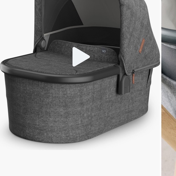 UPPAbaby Bassinet- Stylish Gray Bassinet and Stroller Attachment - Picture 2 of 13